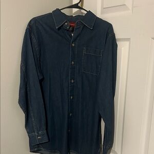 Arizona Jean Company Navy Casual Button-Down Shirt